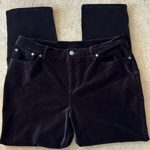 Classic Black Women's Velvet Jeans